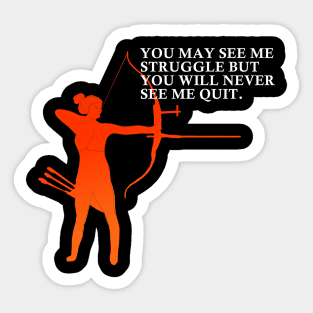 Archery lover Sticker